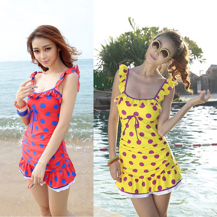 bikini 1 mảnh chấm bi thời trang cao cấp XIXO