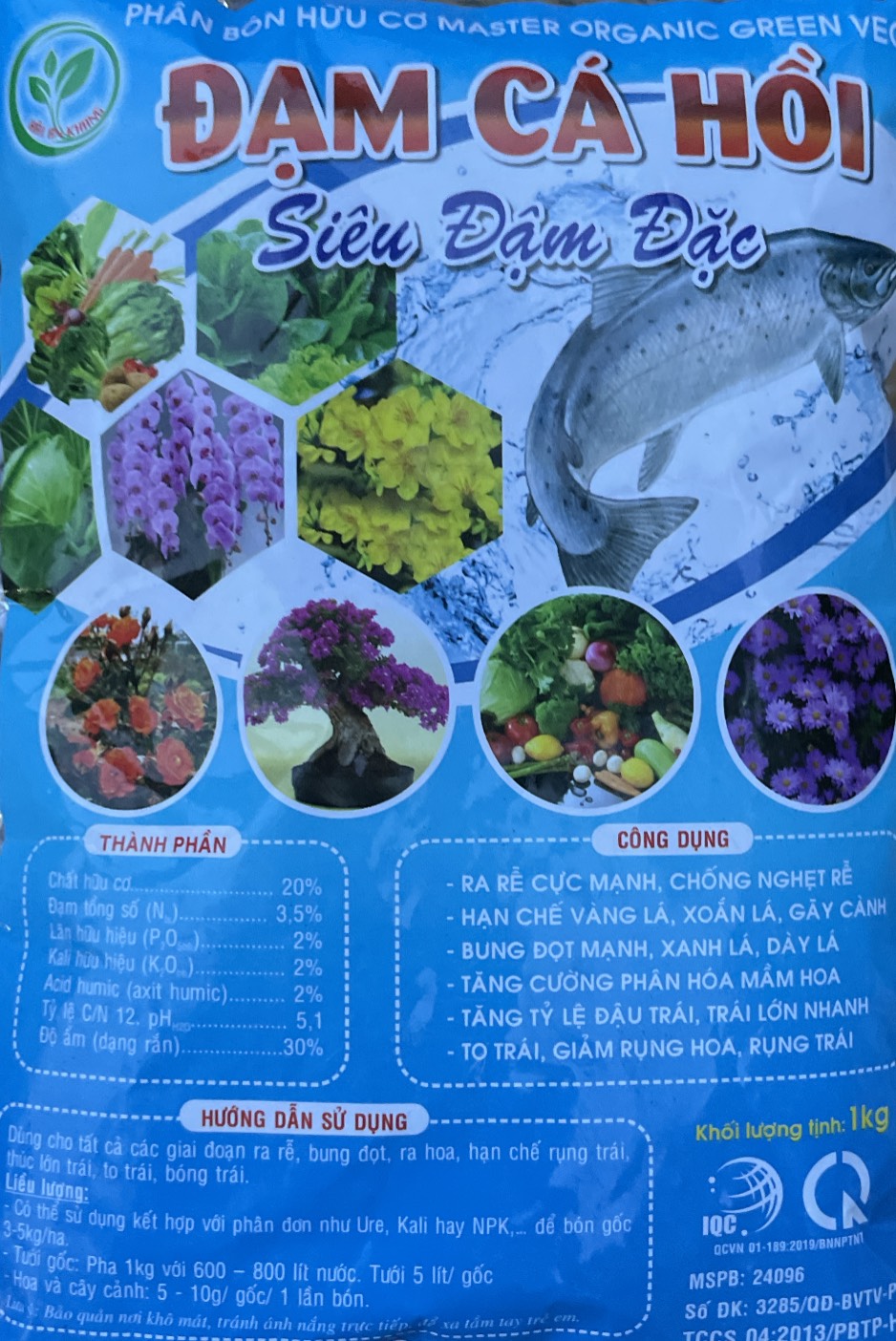 Phân đạm cá hồi Siêu đậm đặc túi 01 kg