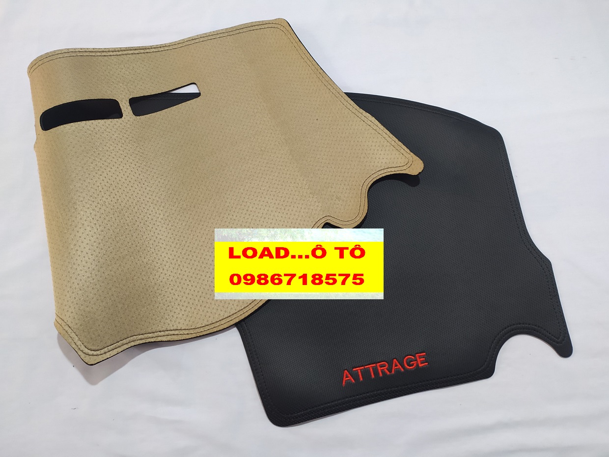 Thảm Taplo Mitsubishi Attrage 2026-2016 Da Carbon Cao Cấp