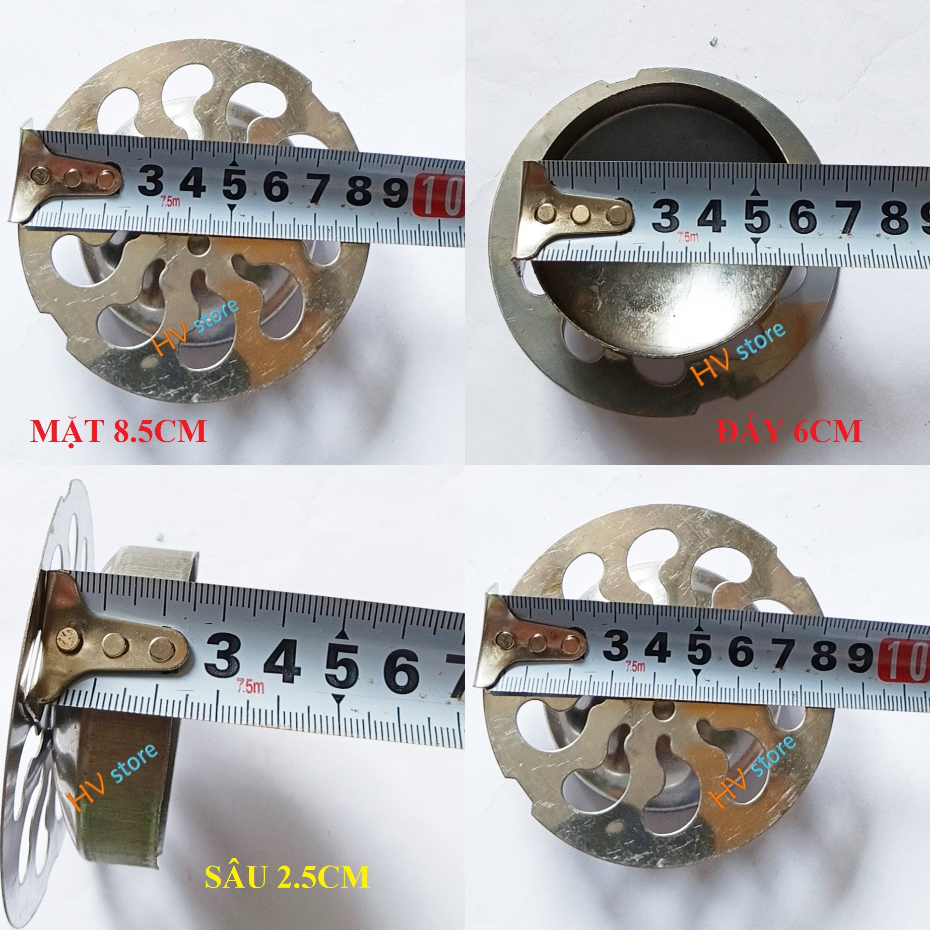 Nắp ga thoát sàn tròn các kích cỡ (tự chọn)