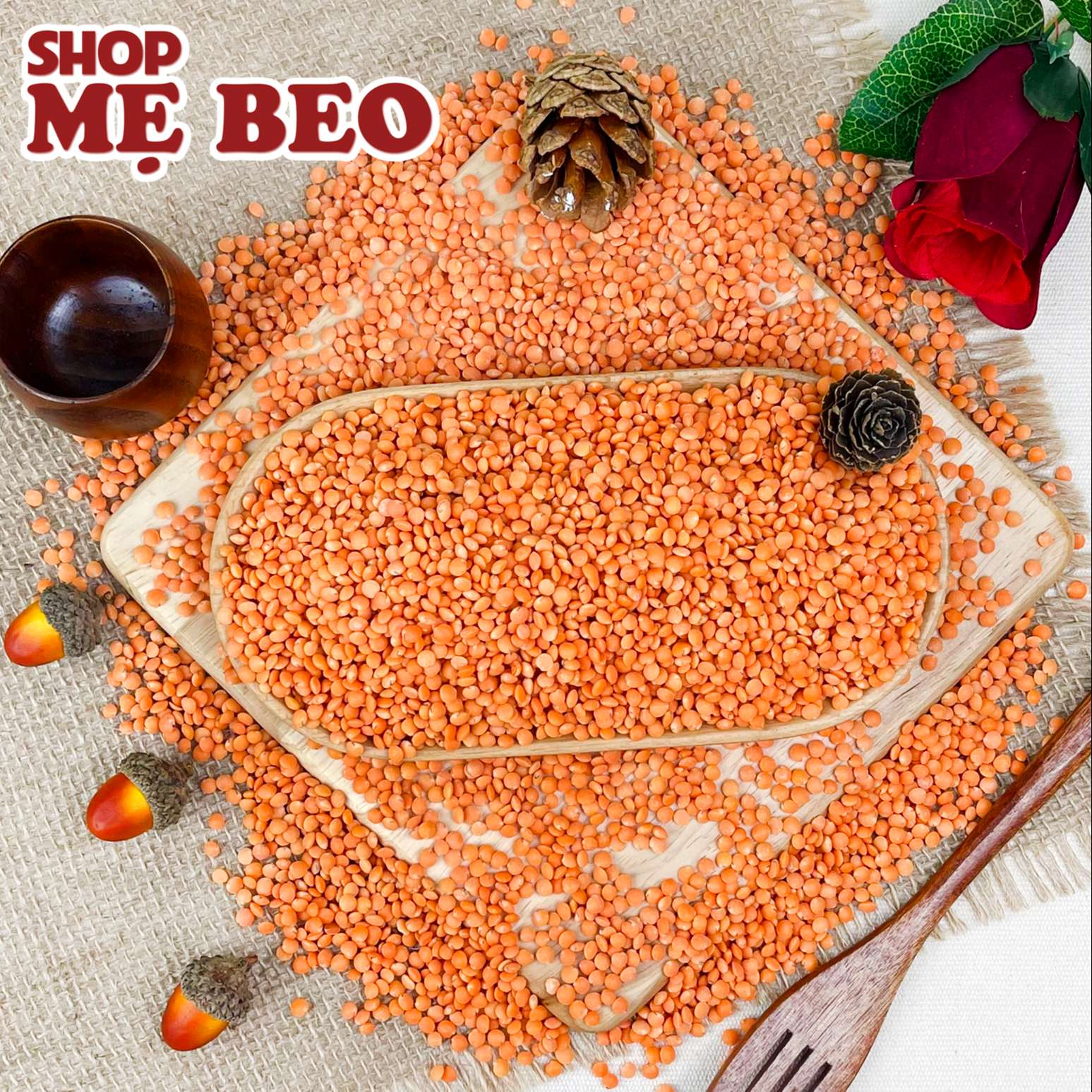 Hạt Đậu Lăng Đỏ Cam Shop Mẹ Beo