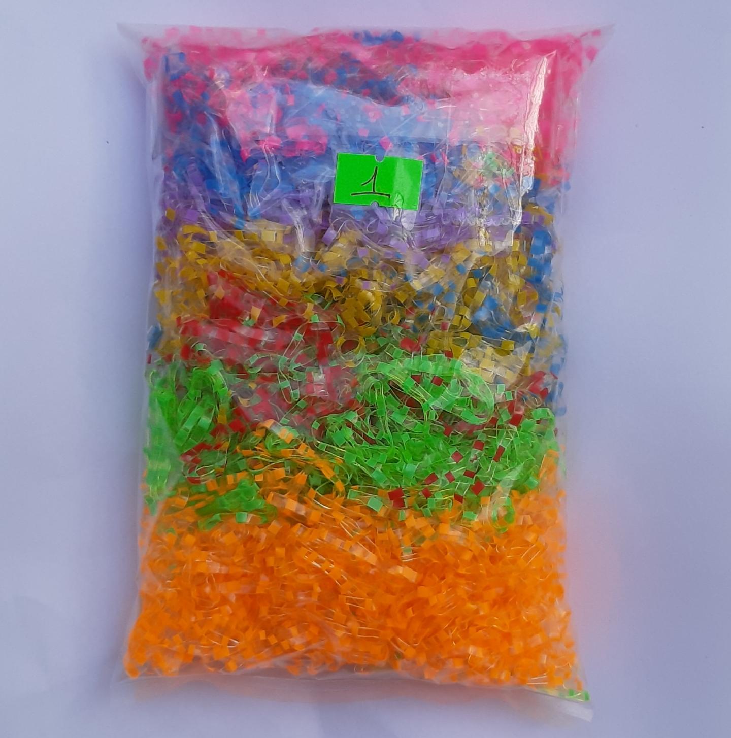 Túi 100g thun (chun) cột tóc nhiều màu (01)