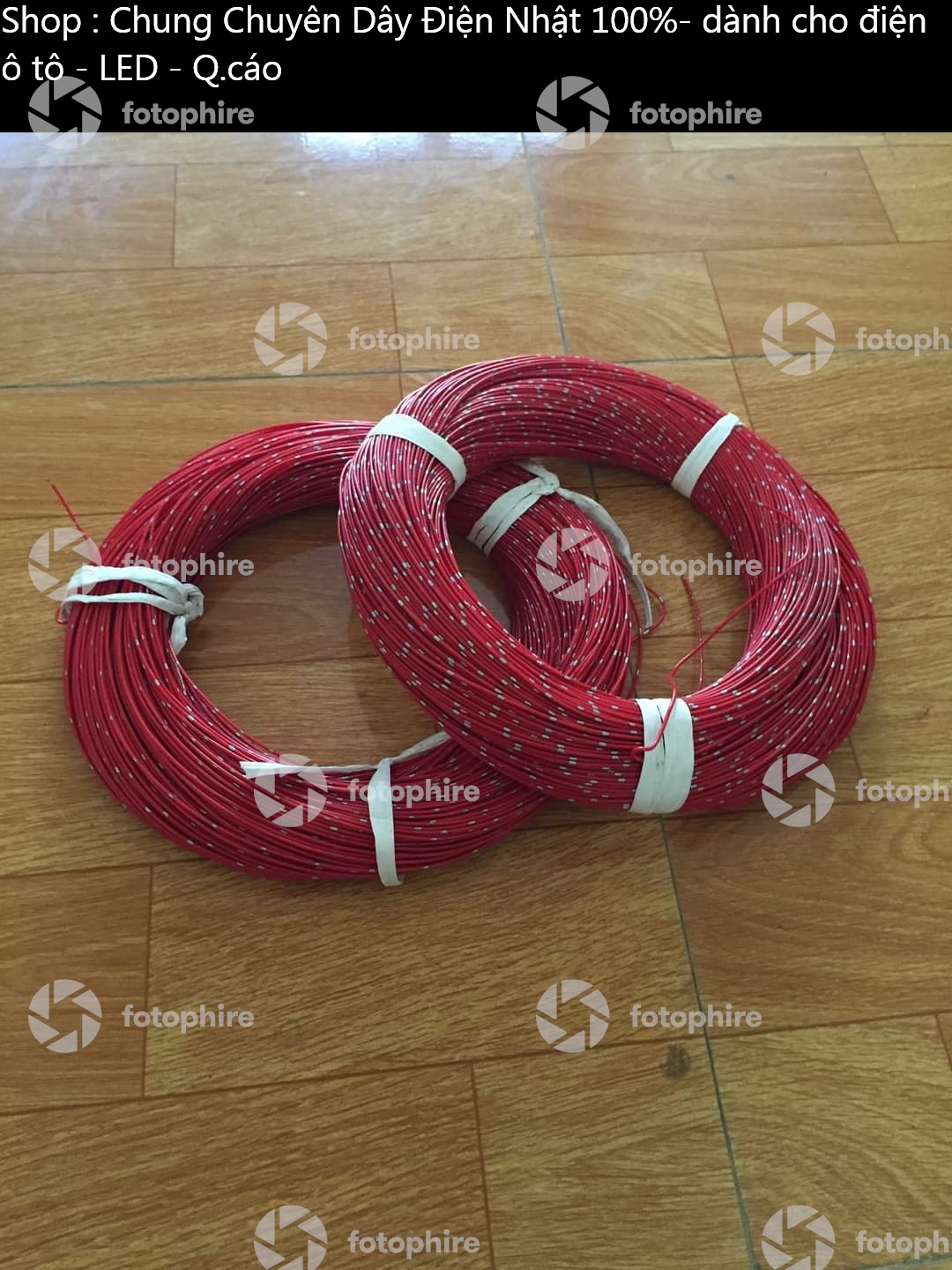 Dây điện nhật 0,85mm 100m màu đỏ