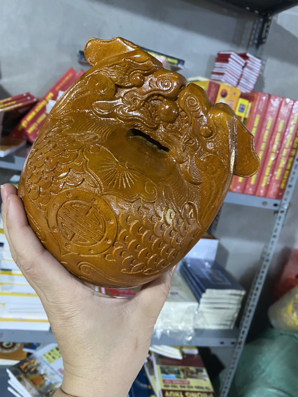 Mõ Gỗ Mít Rồng - Pháp Khí Phật Giáo - Mõ Đặc Biệt