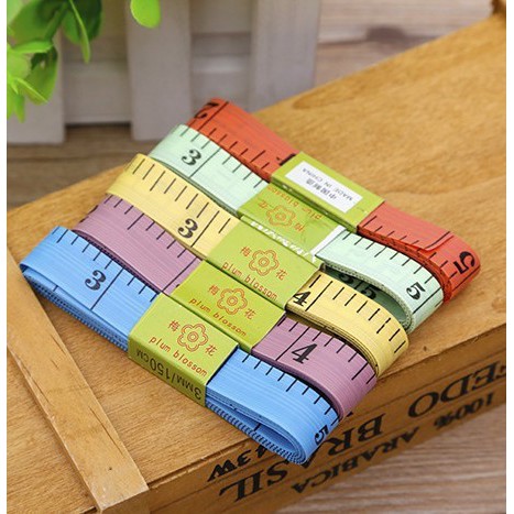 Thước dây cuộn đo eo mini, thước đo chiều cao cho bé 150cm, may quần áo