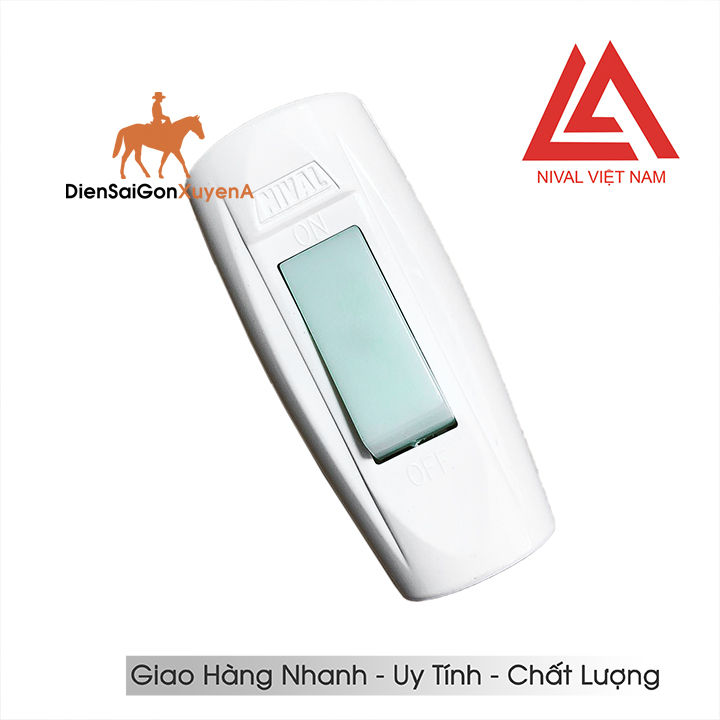 Công Tắc Điện - Công tắc treo quả nhót NIVAL, Loại Tốt 5A-250V - Điện Sài Gòn Xuyên Á