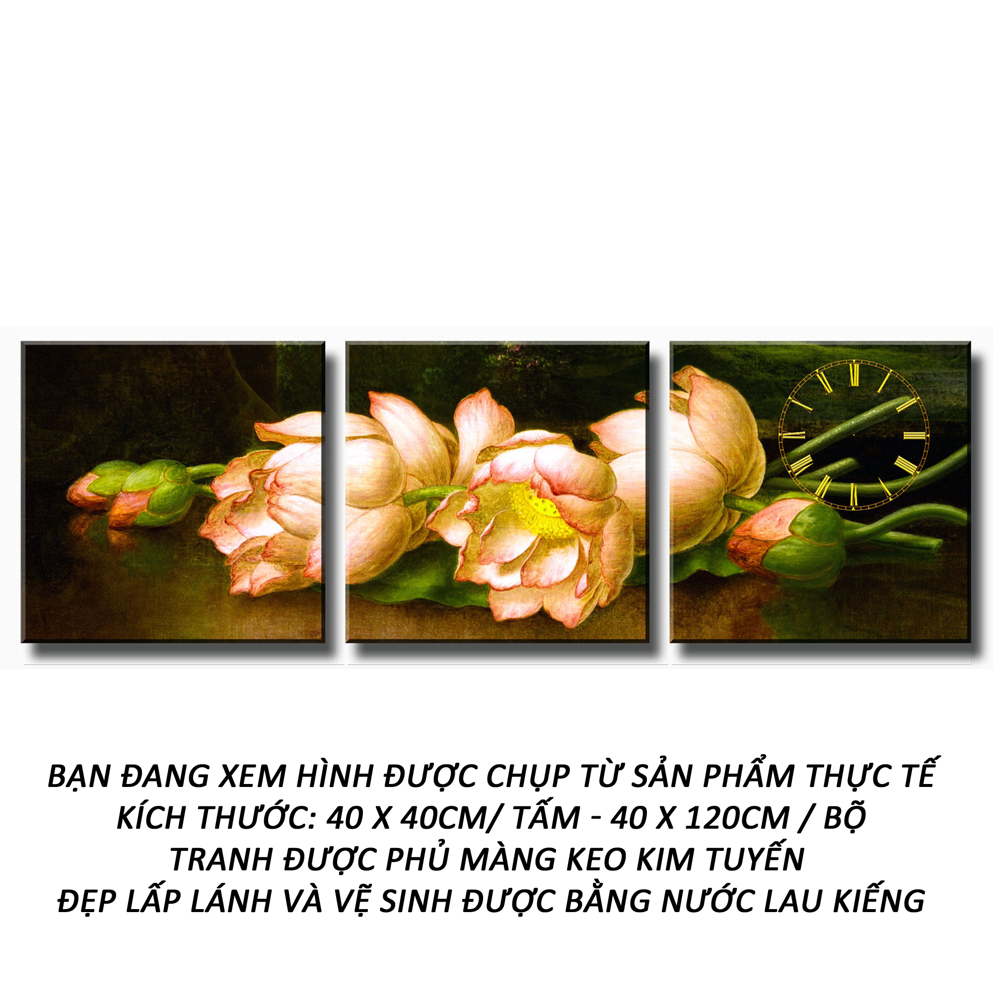 Tranh treo tường - hoa sen 16 - tranh minh hiền