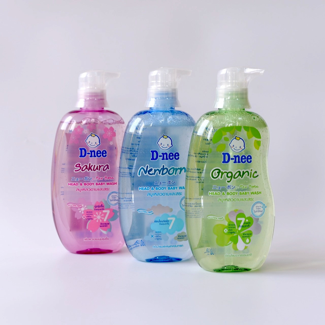 Sữa tắm gội Dnee Organic 380ml Thái Lan (đủ màu)