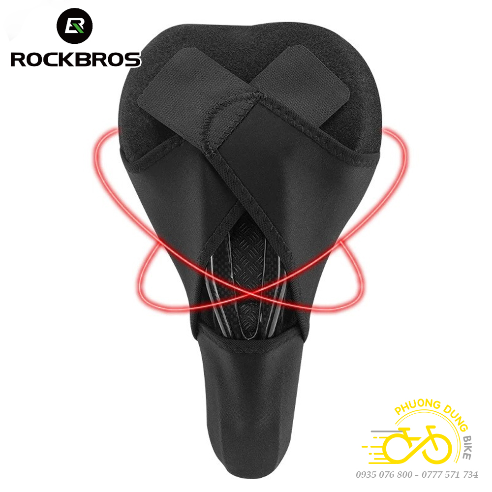 Nệm bọc yên xe đạp Silicon siêu mềm ROCKBROS
