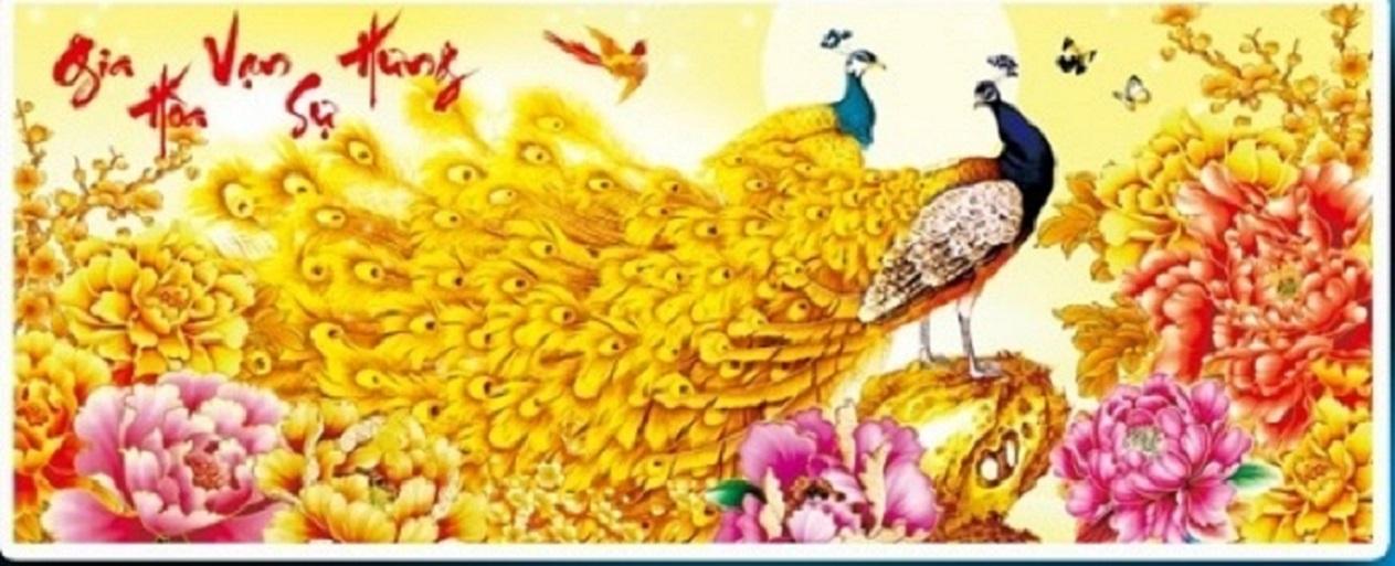 [HCM]Tranh đính đá Gia hòa vạn sự hưng - LV265