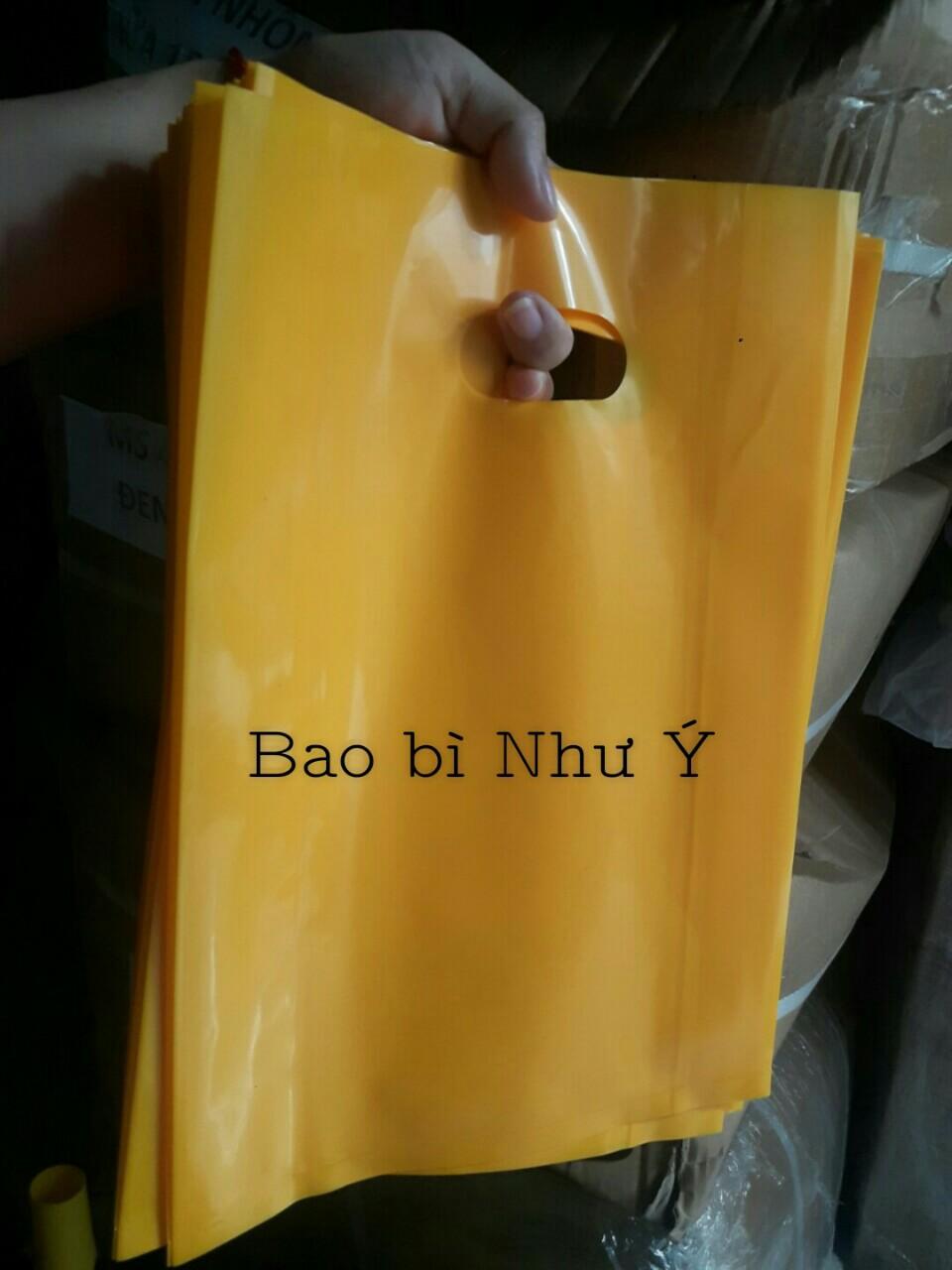 [HCM]1KG (SIZE 26X40 MÀU VÀNG) TÚI NILON PE BÓNG DẺO DAI