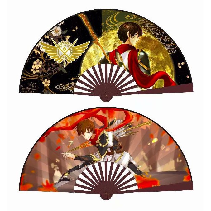 [HCM]Quạt Gấp Vải Lụa Anime 2 Mặt Ảnh Khác Nhau ( Bộ Sưu Tập Quạt Xếp Quạt Tròn In Hình Anime Chibi Đẹp Cầm Tay Tiện Lợi)