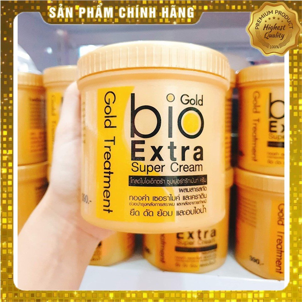 Ủ tóc siêu mượt bio extra golg treatment 500ml thái lan , phục hồi tóc hư tổn