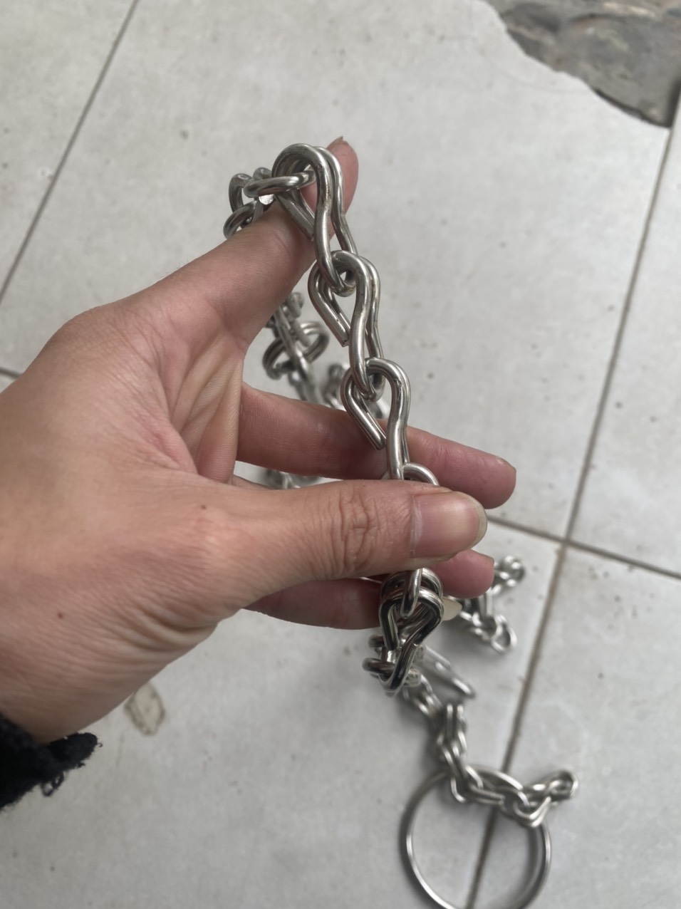 Hanpet - Xích Inox cho chó, mèo (4 size)
