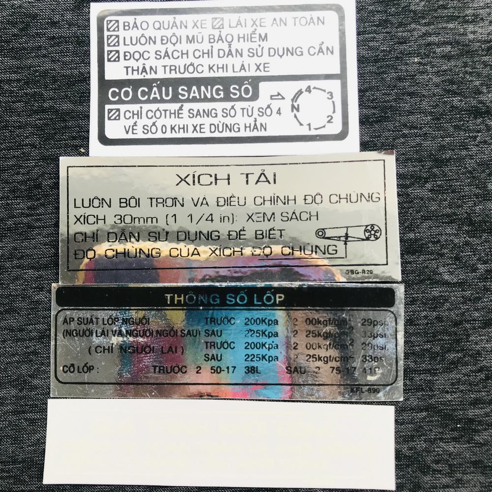 [HCM][HOT] TEM THÔNG SỐ XE WAVE VIỆT RÕ NÉT ĐỦ THÔNG SỐ