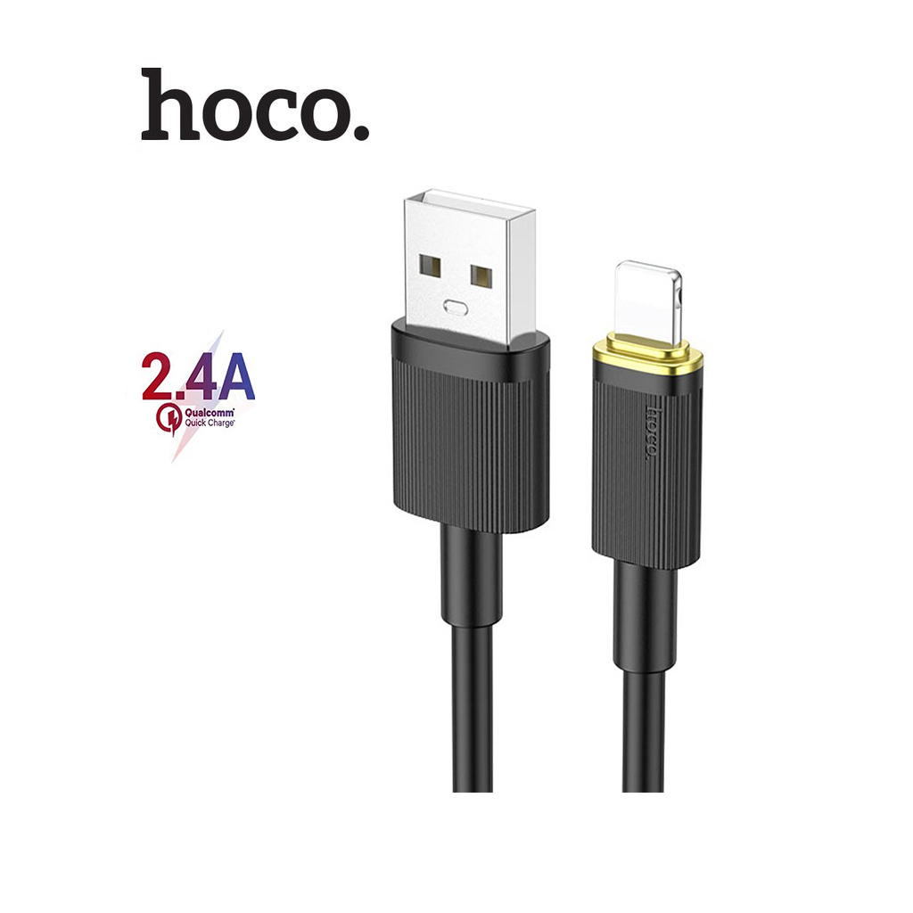 Cáp sạc hoco u109 lightning sạc nhanh 2.4a truyền dữ liệu cho iphone dài 1.2m
