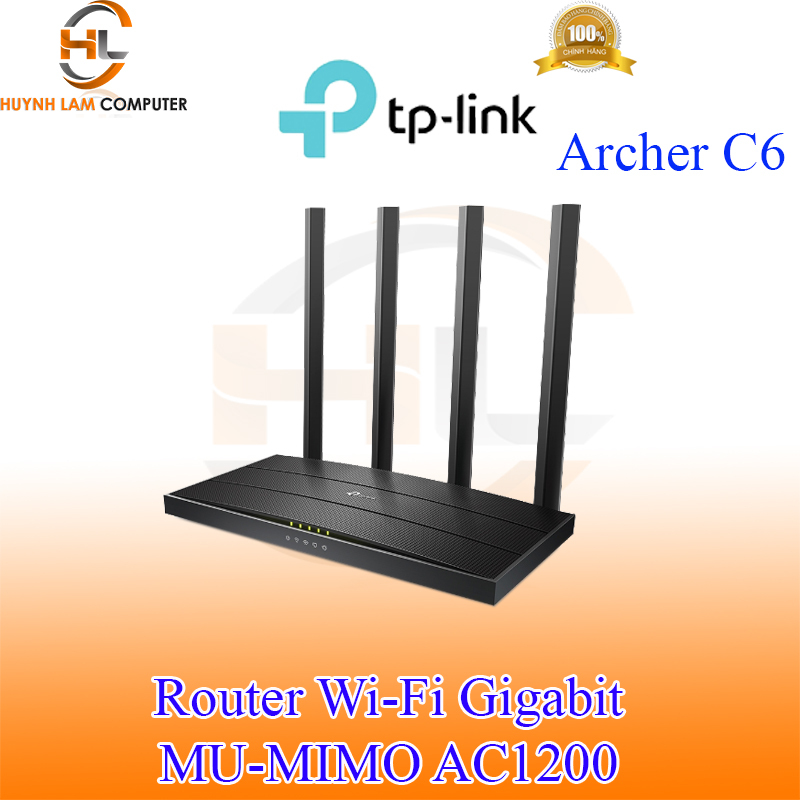 Bảng giá Router WiFi TPLINK ARCHER C6 Gigabit MU-MIMO AC1200 - HÃNG PHÂN PHỐI Phong Vũ