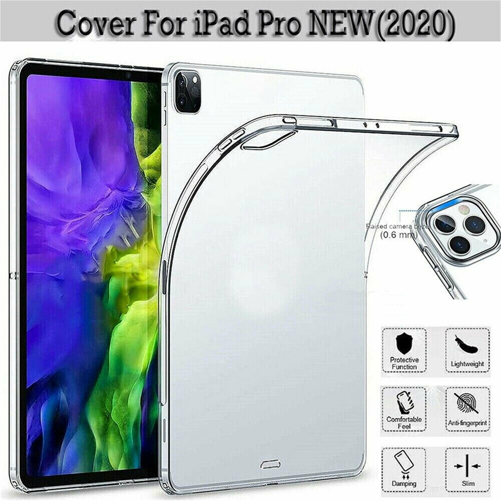 Ốp lưng silicon trong suốt cho ipad pro 11 inch sản xuất năm 2020, ốp lưng ipad