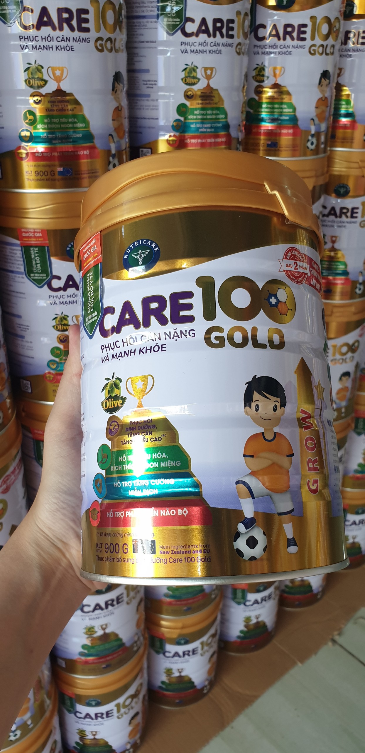 Sữa Nutricare 100 Gold MẪU MỚI (900G)