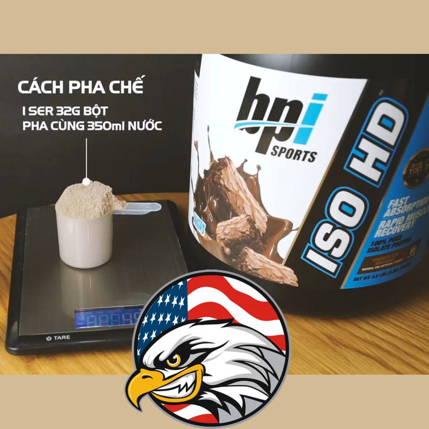 Sữa tăng cơ Iso HD bổ sung protein isolate chất lượng 5Lbs (2.3 kg)