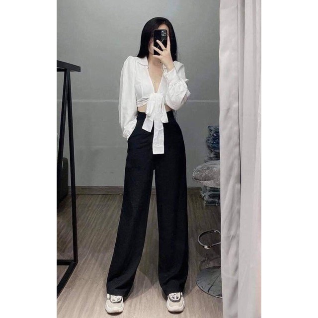 Quần Suông đũi chun sau dài 1 mét