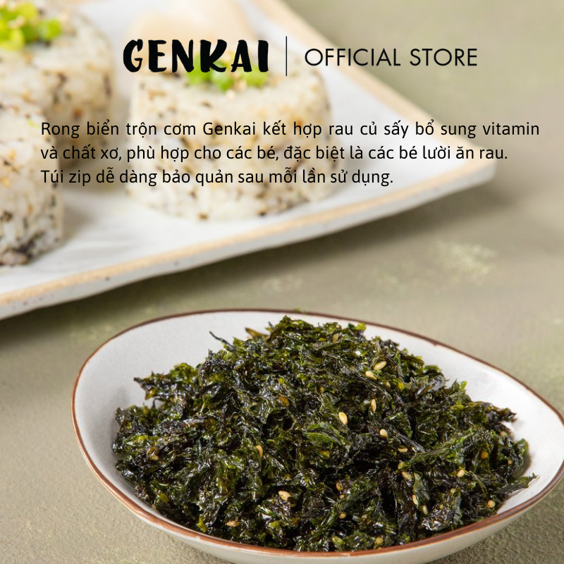 Rong Biển Trộn Cơm GENKAI Rau củ 40g