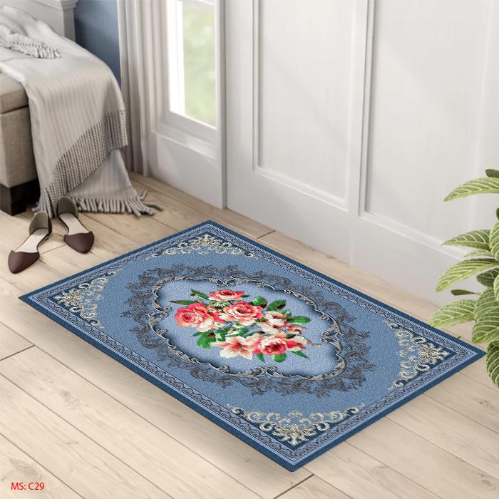 Thảm lau chân, thảm chùi chân 3D siêu thấm, chống trơn trượt KT 60x40cm