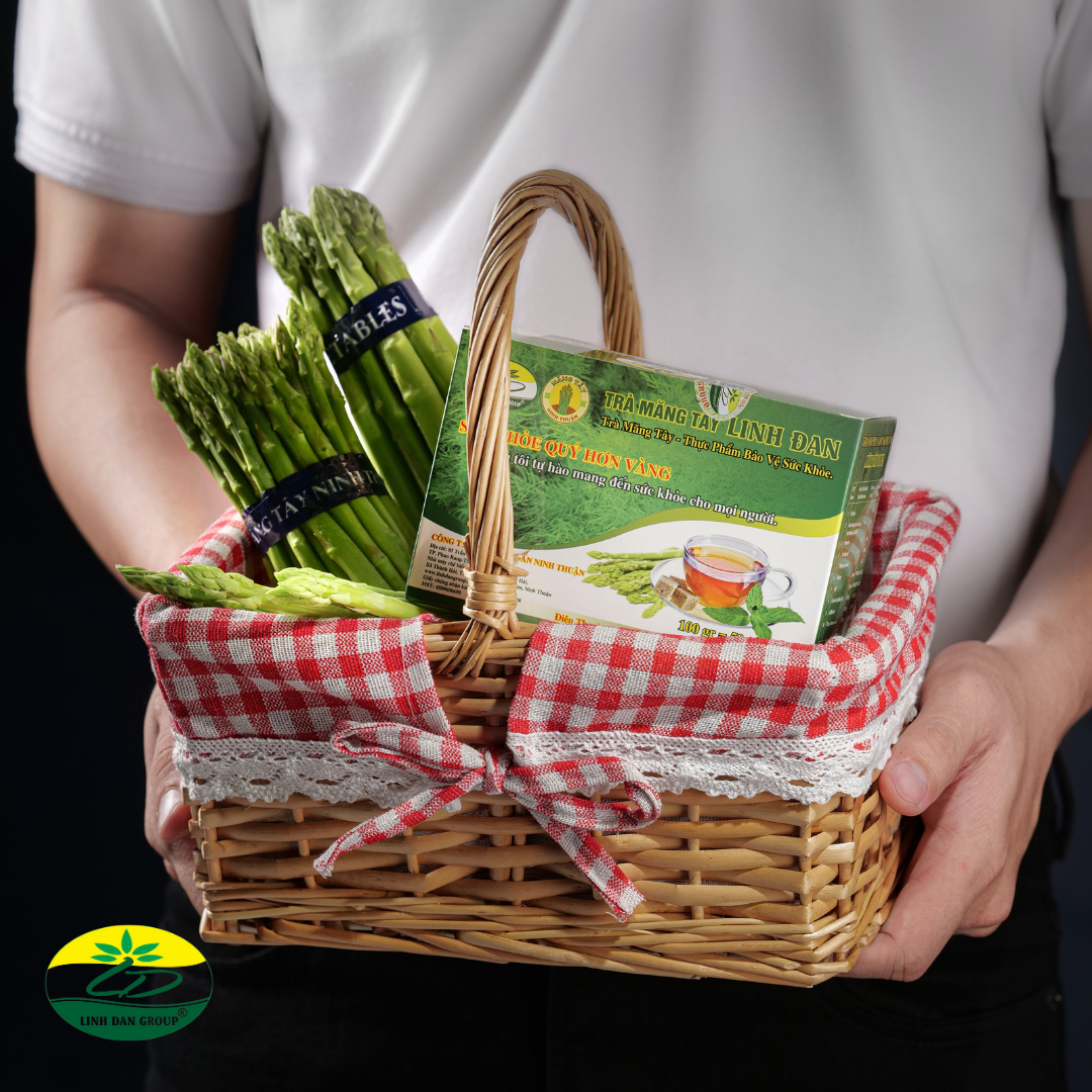 50 tép 100gr Trà Măng Tây Linh Đan