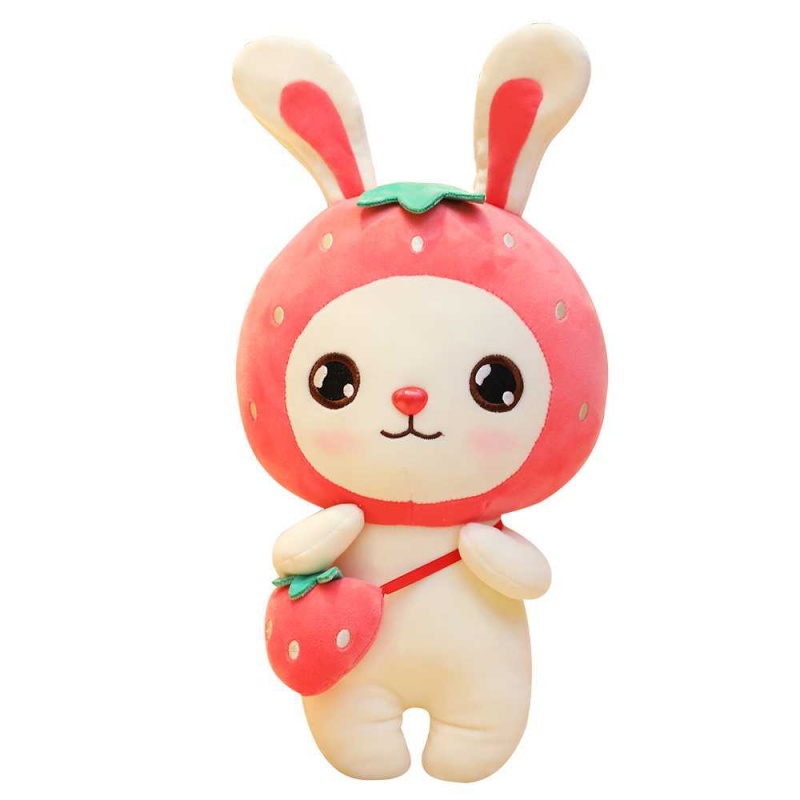 [Hcm]Gấu Bông Thỏ Trái Cây Đeo Túi (40cm) Vải Nhung Cao Cấp, Hàng Loại 1