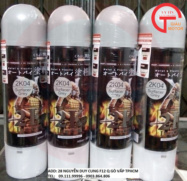 [HCM]SAMURAI DÒNG SƠN 2 THÀNH PHẦN 2K04 LÓT XÁM EXPOXY SURFACER