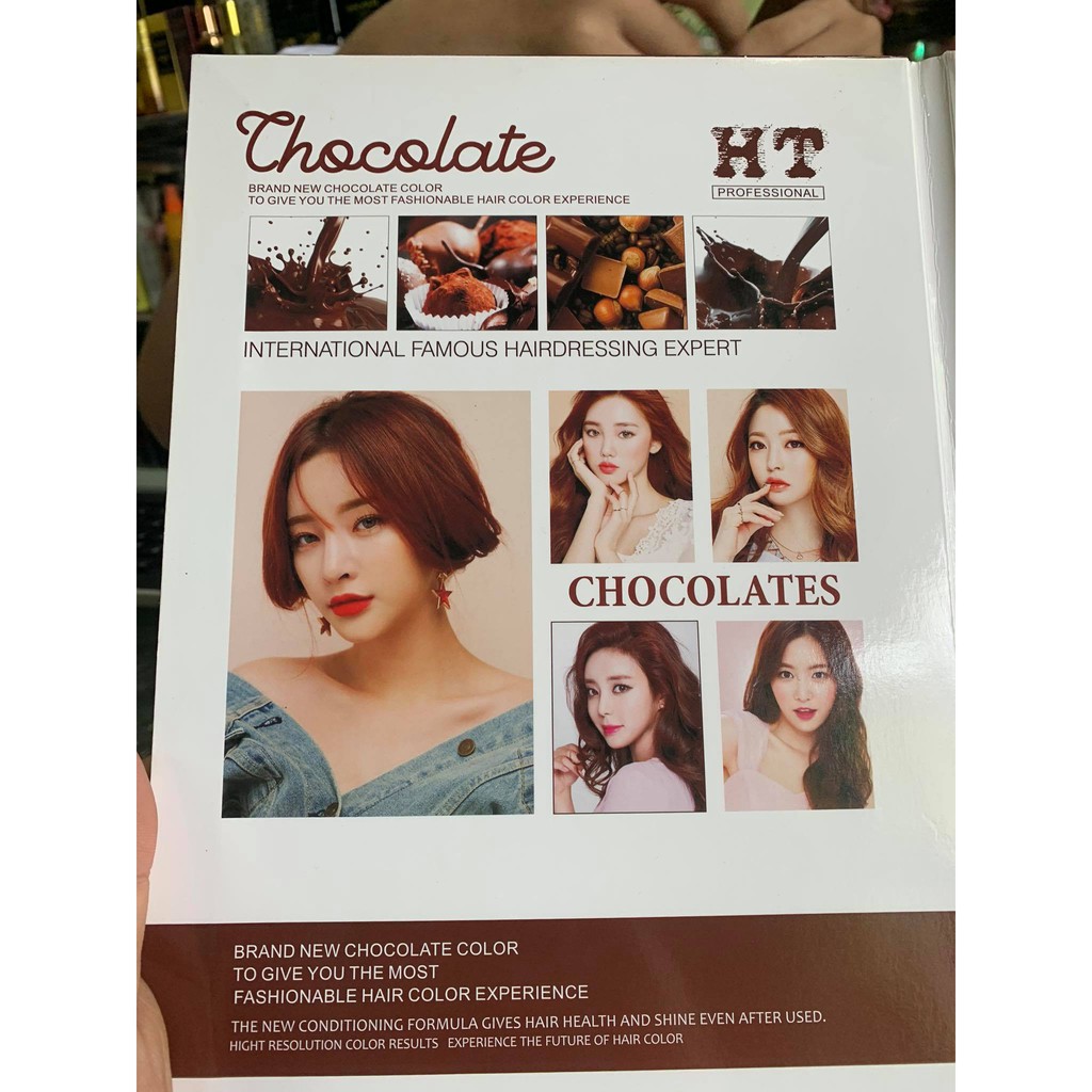 Thuốc Nhuộm phủ bạc cân bằng Chocolate HT Hàn Quốc 100ml