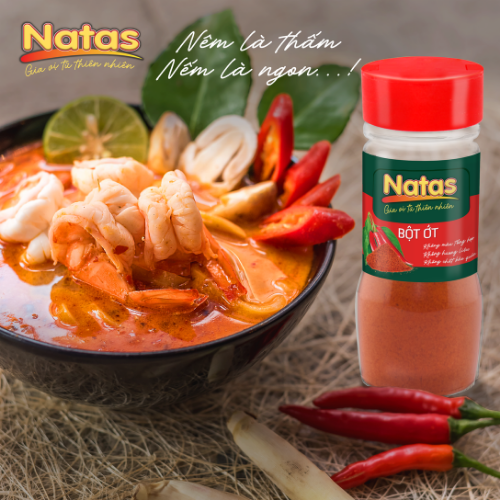 BỘT ỚT NATAS gia vị tiện dụng (hũ 45g)