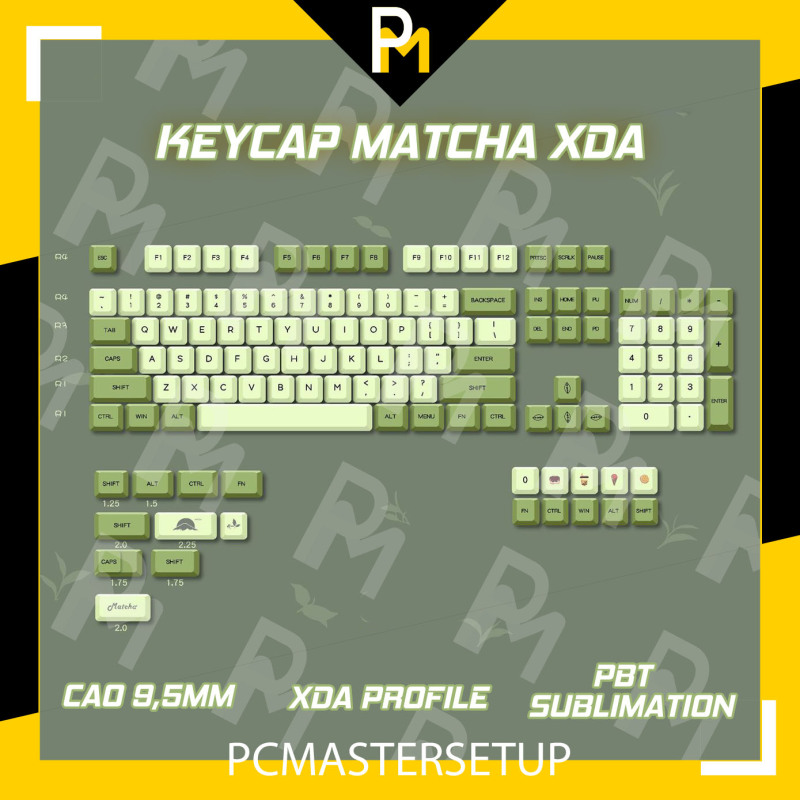 Bảng giá Keycap pbt xda matcha, keycaps pbt xda matcha, keycap matcha pbt 124 nút của PCMASTER Phong Vũ