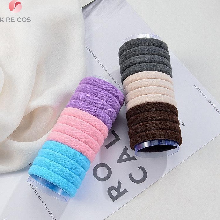 [HCM]Hộp 24 Dây Cột Tóc Buộc Tóc Trơn Nhiều Màu