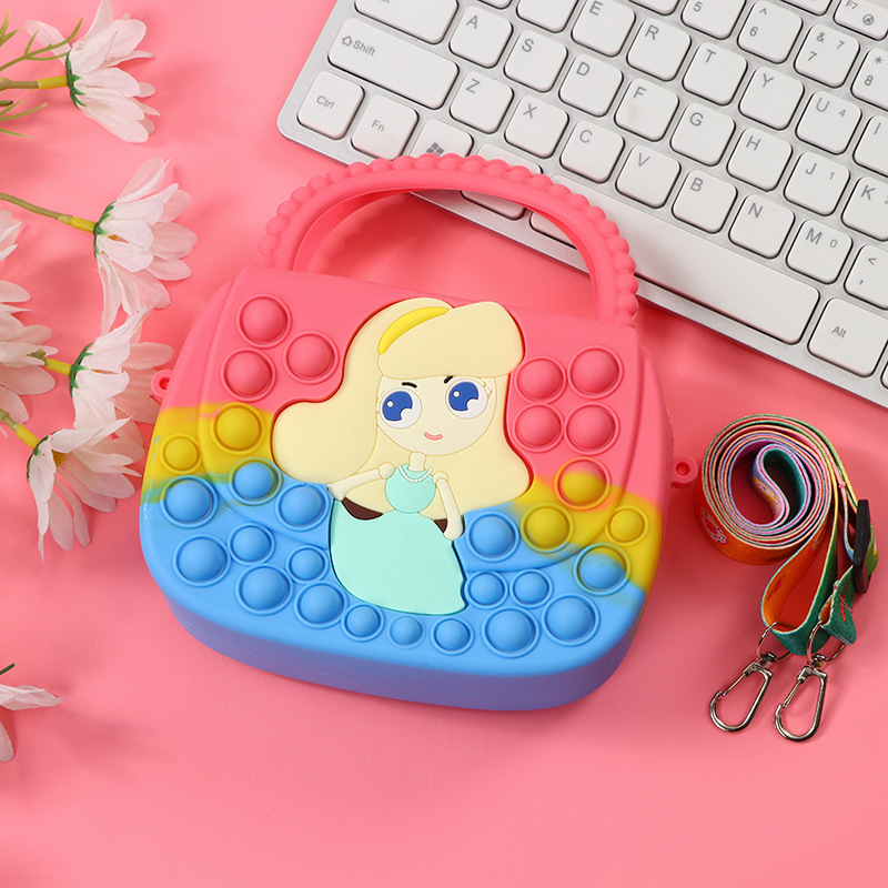 Túi Mini Hoạt Hình Công Chúa Silicone BQSHOP