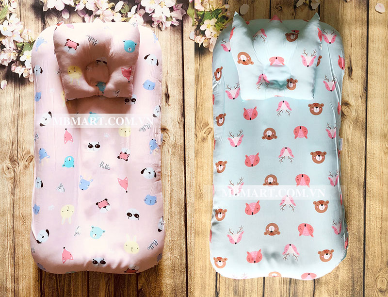 Đệm ngủ thông minh cho bé chất vải cotton