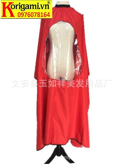 ÁO CHOÀNG CẮT TÓC CÓ KÍNH - Đen