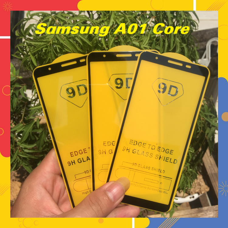 Cường Lực Samsung galaxy A01 Core Full Màn Hình Full Keo Thế Hệ Mới