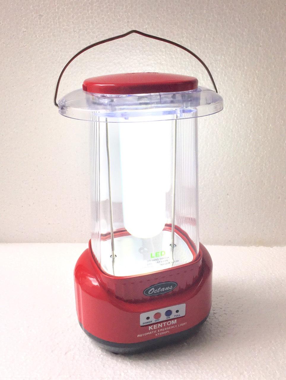 [NTT] Đèn sạc chiếu sáng khẩn cấp Kentom KT 3200PL bóng led (Đỏ)