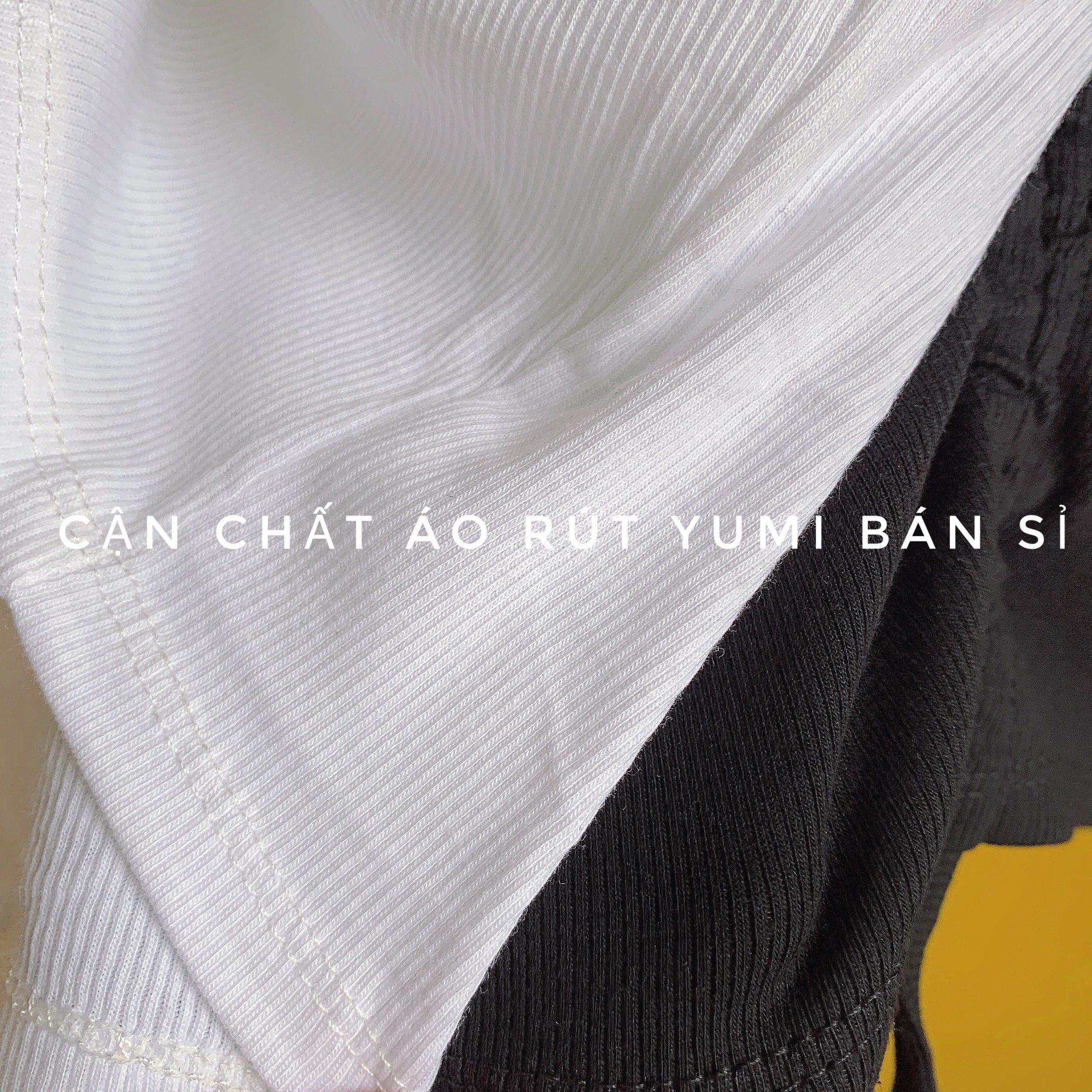 Áo croptop rút dây giữa gân co giãn siêu đẹp ( ẢNH THẬT - CLIP THẬT )