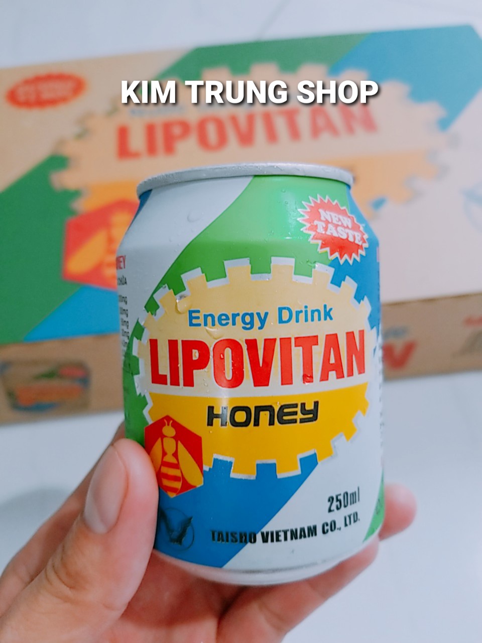 Nước tăng lực Lipovitan Honey (1 thùng x 24lon x 250ml)