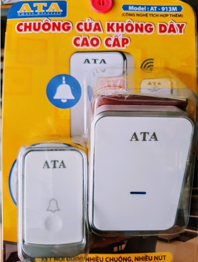 CHUÔNG CỬA KHÔNG DÂY CAO CẤP ATA (AT - 913M)