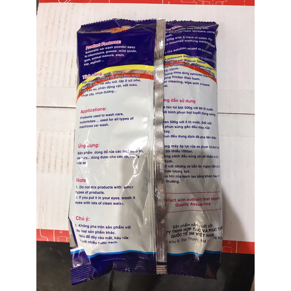 [HCM]Bột rửa xe không chạm HT3M 500g