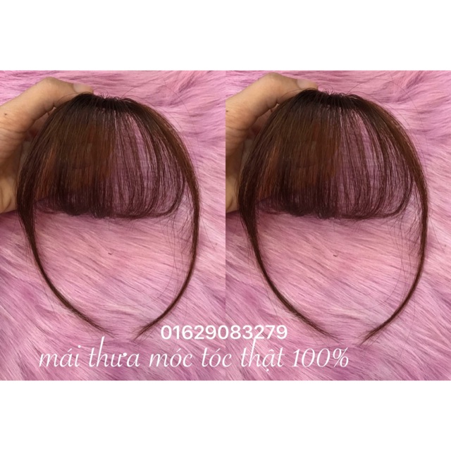 Mái Thưa Tóc Thật - Mái Thưa Hàng Dệt Tay Tóc Thật 100%