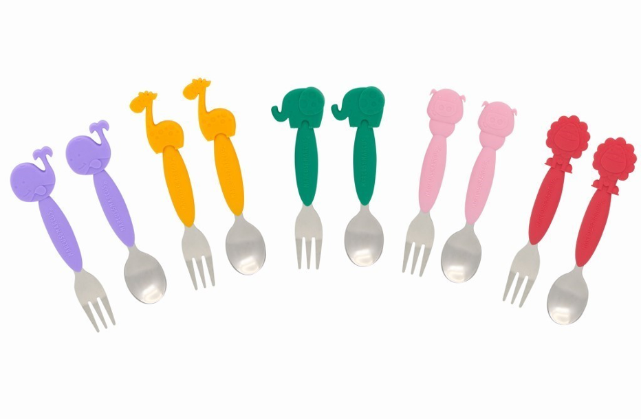 Bộ thìa nĩa ăn dặm cho bé Marcus & Marcus, từ 3 tuổi - Lucas