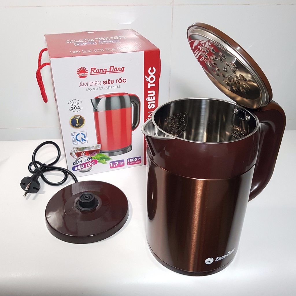 Ấm Siêu Tốc 2 Lớp Rạng Đông 1.7L - Model: RD - AST17ST1.E