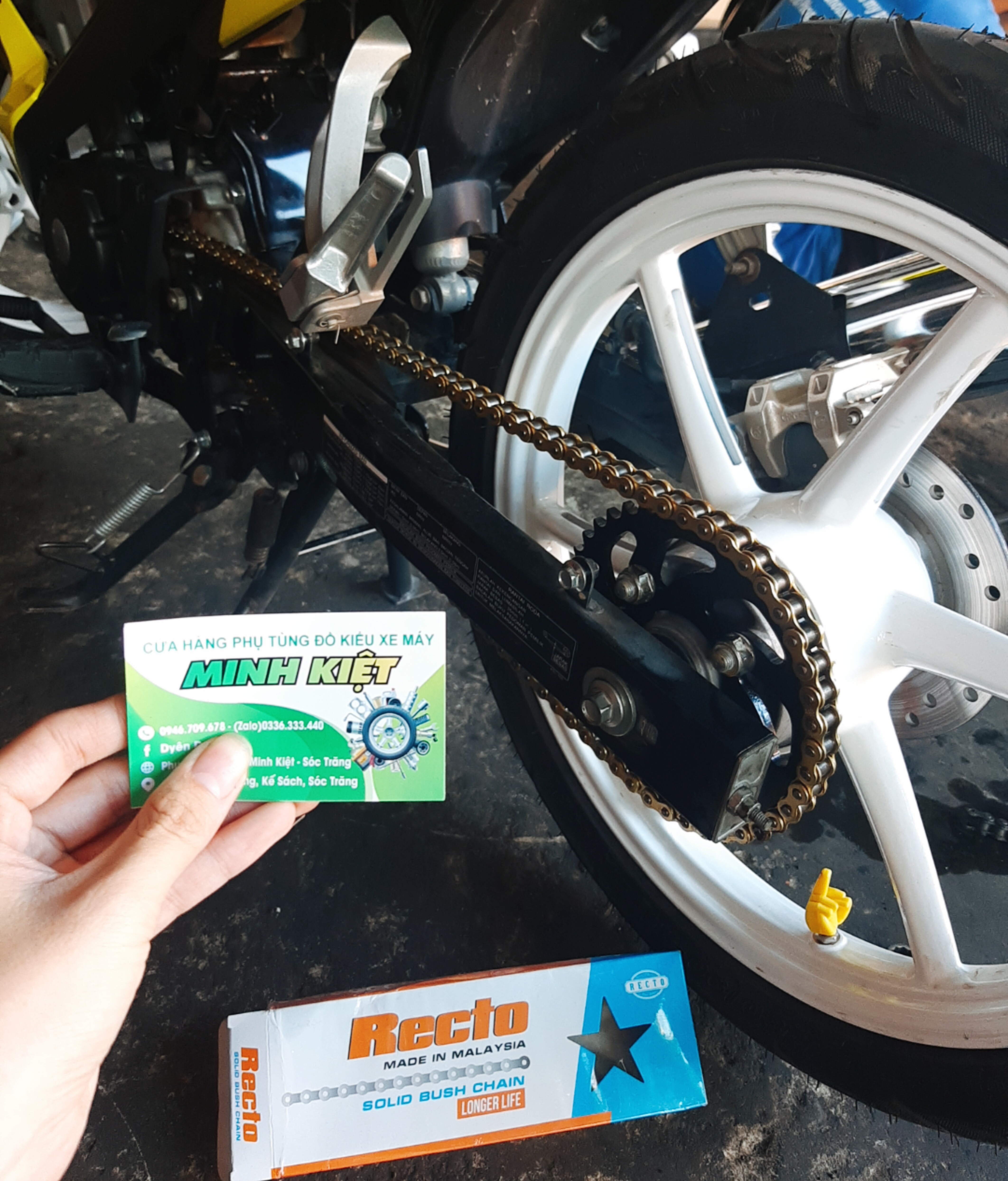 FULL BỘ SÊN NHÔNG DĨA RECTO EX135 [ SÊN VÀNG 10LI - NHÔNG 14 - DĨA 39 ]