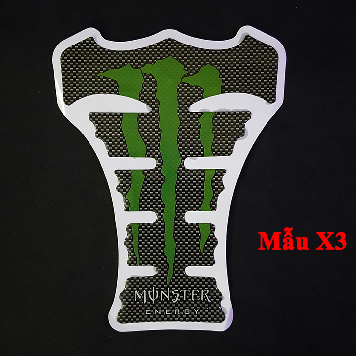 Miếng dán bình xăng Monster ( Mẫu X3 )