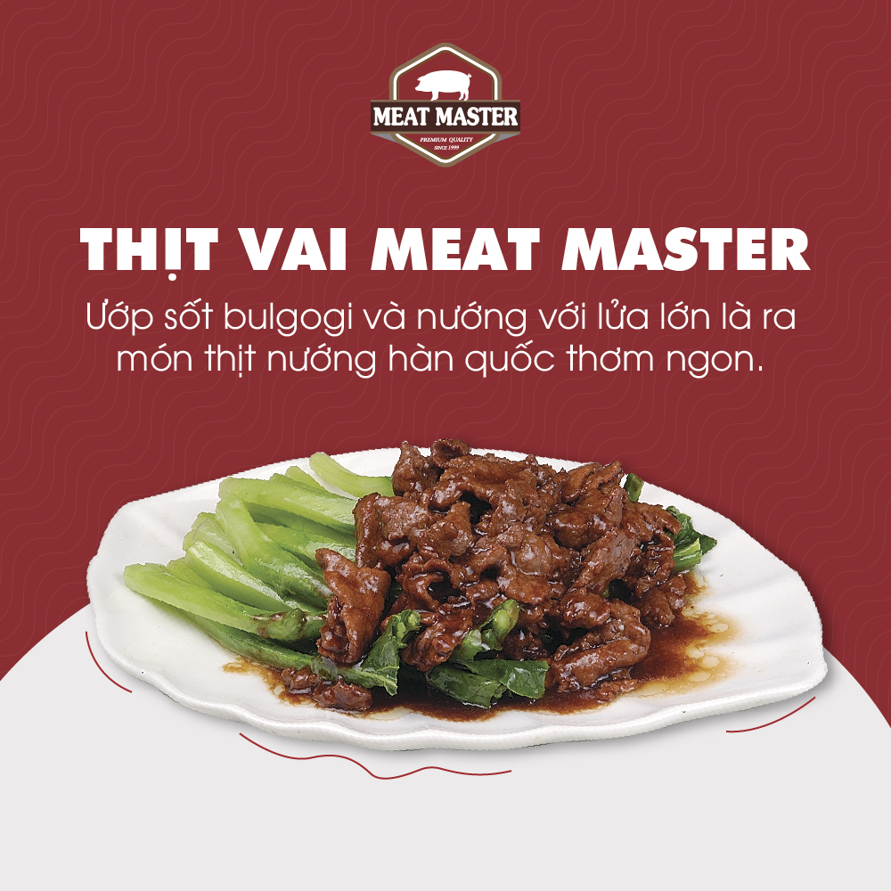 Thịt vai heo Meat Master ( 400G ) - Thịt heo mát ngon, mềm mọng, ngọt thịt