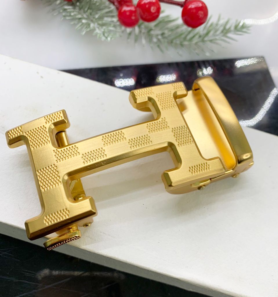Mặt thắt lưng chữ H lắp dây 3,5cm khóa tự động